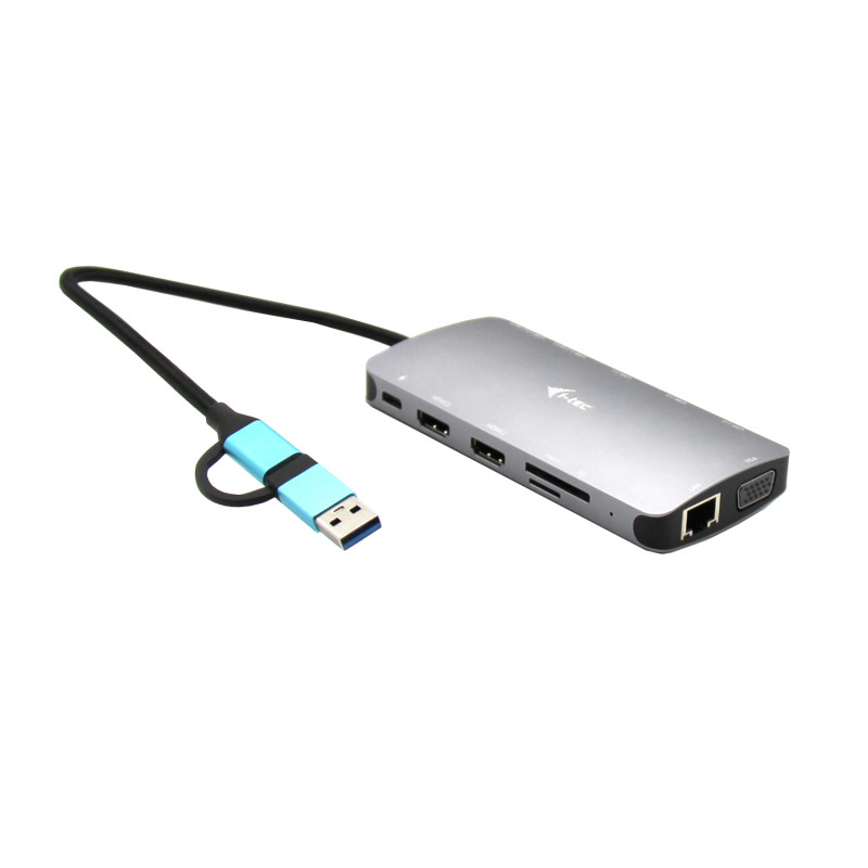 i-tec CANANOTDOCKPD USB 3.0 USB-C/Thunderbolt 3x Display Metal Nano Dock with LAN + Power Delivery 100 W, Alámbrico, USB 3.2