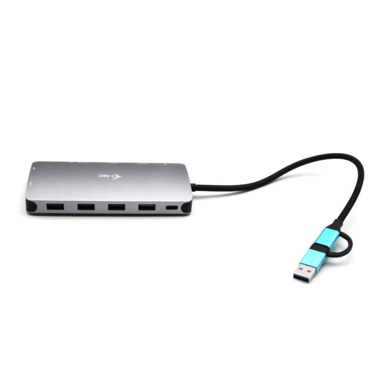 i-tec CANANOTDOCKPD USB 3.0 USB-C/Thunderbolt 3x Display Metal Nano Dock with LAN + Power Delivery 100 W, Alámbrico, USB 3.2