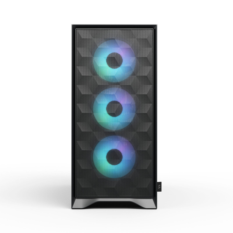 Fractal Design FD-C-POA2A-03 Pop 2 Air Black TG RGB, Midi Tower, PC, Negro, ATX, micro ATX, Mini-ITX, Acero, Juego