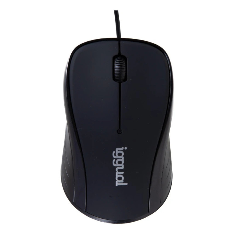 iggual IGG319024 Ratón óptico XS-KIDS-1600DPI negro, Ambidextro, Óptico, USB tipo A, 1600 DPI, Negro