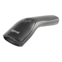iggual IGG320136 Lector código barras 2D USB botón soporte, Lector de códigos de barras portátil, 1D/2D, CMOS, Codabar, 2