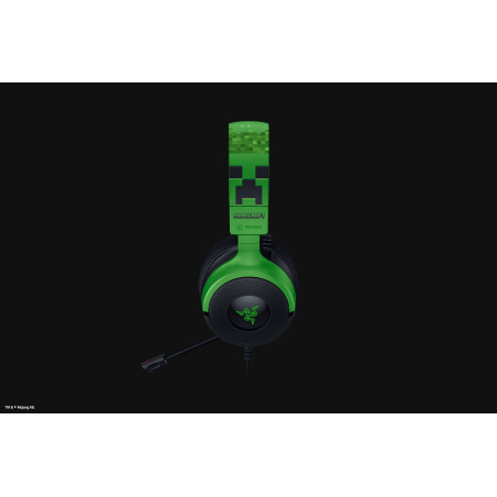 Razer RZ04-05180200-R3M1 Kraken V4 X, Alámbrico, Juego, 20 - 20000 Hz, 310 g, Auriculares, Negro, Verde