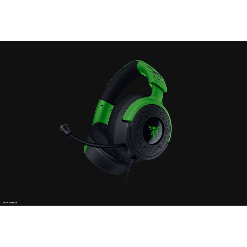 Razer RZ04-05180200-R3M1 Kraken V4 X, Alámbrico, Juego, 20 - 20000 Hz, 310 g, Auriculares, Negro, Verde