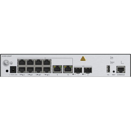 HUAWEI eKit 02355NCH AC600 Series AC650-256AP, Gris, 10,100,1000 Mbit/s, 10000 Mpps, 10/100/1000Base-T(X), RJ-45, 21 W