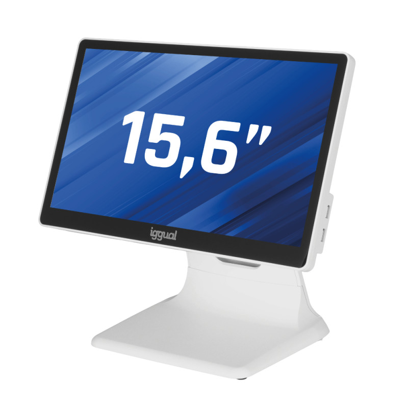 iggual IGG320167 TPV 15,6" 16:9 N100 4+128GB no SO blanco, 39,6 cm (15.6"), 1920 x 1080 Pixeles, LCD, 300 cd / m², Capacitiva,