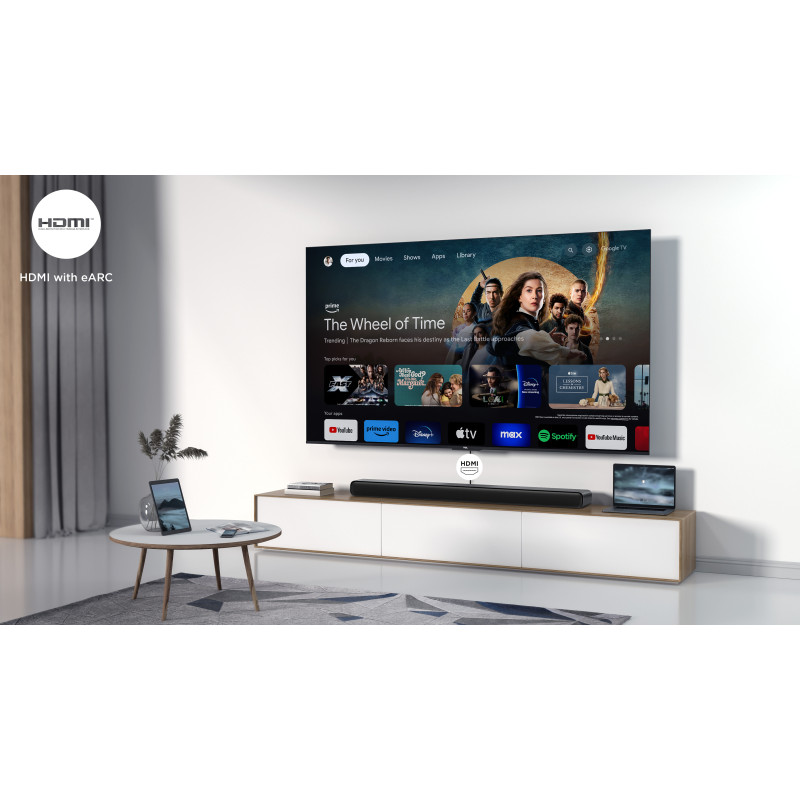 TCL S45HE S S45H, 2.0 canales, 50 W, DTS:X, Dolby Atmos, Dolby Digital Plus, Dolby MAT, Dolby Surround, Dolby TrueHD,