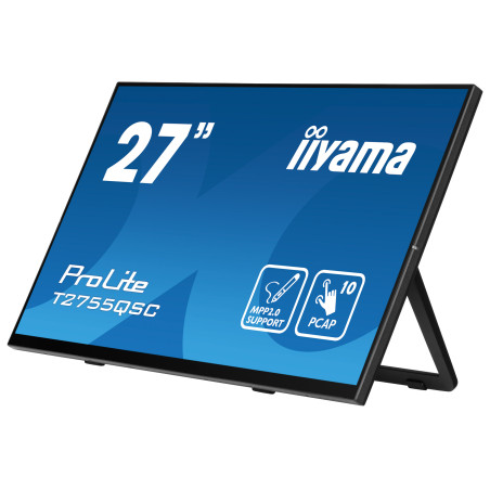 iiyama T2755QSC-B1 ProLite T2755QSC-B1, 68,6 cm (27"), 2560 x 1440 Pixeles, Quad HD, LCD, 5 ms, Negro