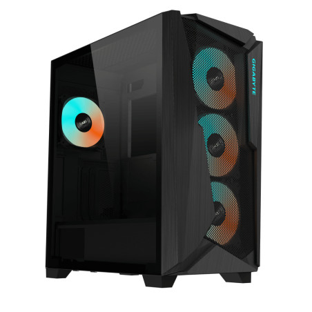 GIGABYTE GB-C301G C301 GLASS, Midi Tower, PC, Negro, ATX, EATX, micro ATX, Mini-ITX, Vidrio, Plástico, Acero, Juego
