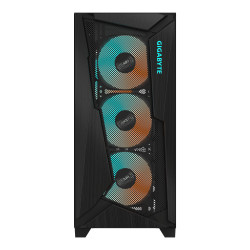 GIGABYTE GB-C301G C301 GLASS, Midi Tower, PC, Negro, ATX, EATX, micro ATX, Mini-ITX, Vidrio, Plástico, Acero, Juego 2