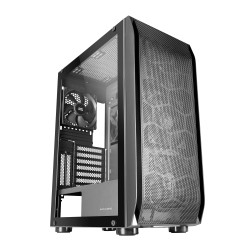 Mars Gaming MCPRO2 MC-PRO2, Torre Profesional E-ATX, Sistema CPU Freezer, 5 Ventiladores Ultra-silenciosos y Frontal
