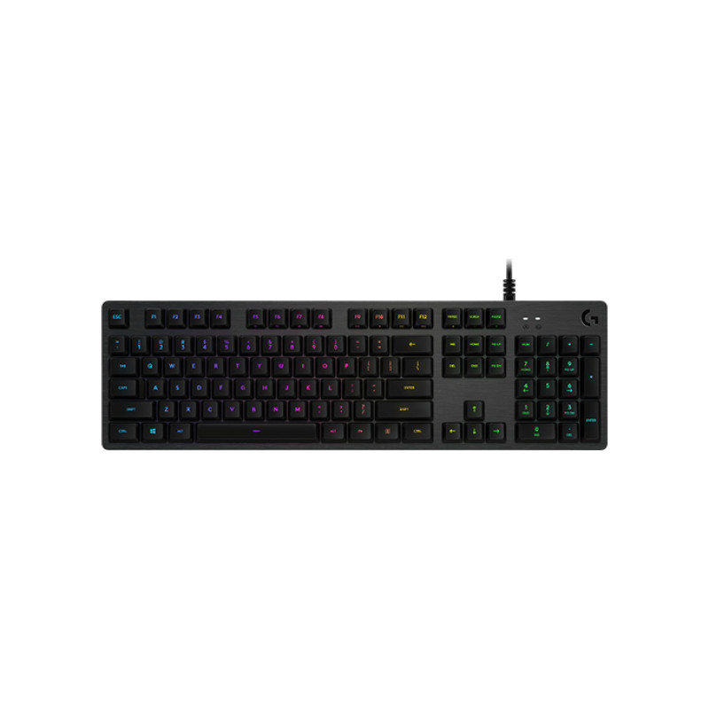 Logitech G 920-009434 920-009434, Completo (100%), Alámbrico, USB, Interruptor mecánico, LED, Carbono