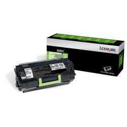 Lexmark 52D2H0E 522H, 25000 páginas, Negro, 1 pieza(s)