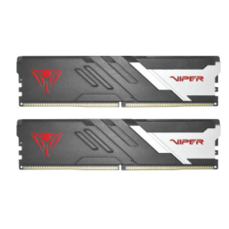 Patriot Memory PVV532G600C30K Viper Venom PVV532G600C30K, 32 GB, 2 x 16 GB, DDR5, 288-pin DIMM, Negro, Rojo, Plata