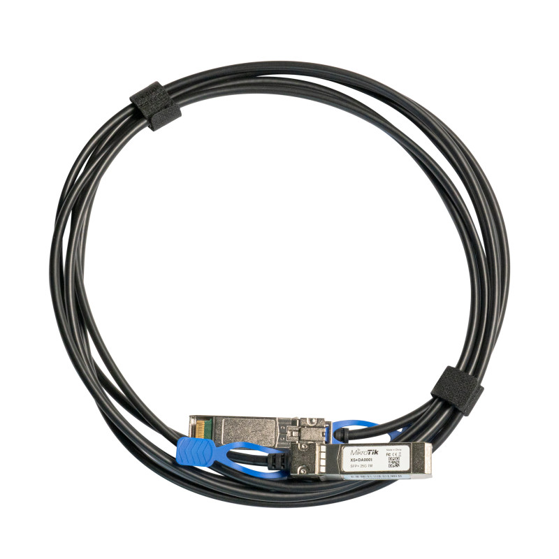 Mikrotik XS+DA0001 XS+DA0001, 1 m, SFP/SFP+/SFP28, SFP/SFP+/SFP28, Macho/Macho