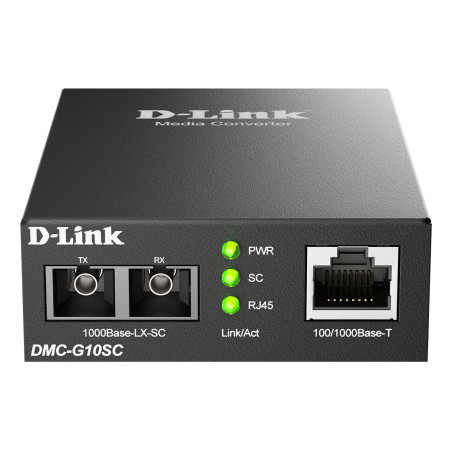 D-Link DMC-G10SC/E DMC-G10SC/E, 1000 Mbit/s, 10Base-T, 100Base-T, 1000Base-T, 1000Base-LX, IEEE 802.3, IEEE 802.3ab, IEEE