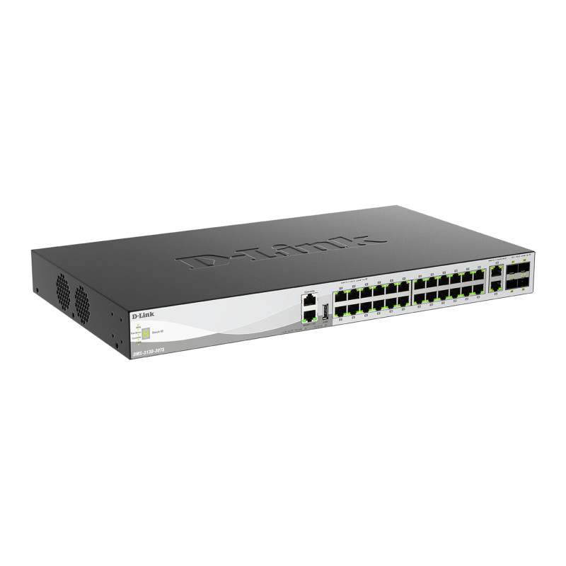 D-Link DMS-3130-30TS/E DMS-3130-30TS/E, Gestionado, L3, 10G Ethernet (100/1000/10000), Montaje en rack, Montaje en