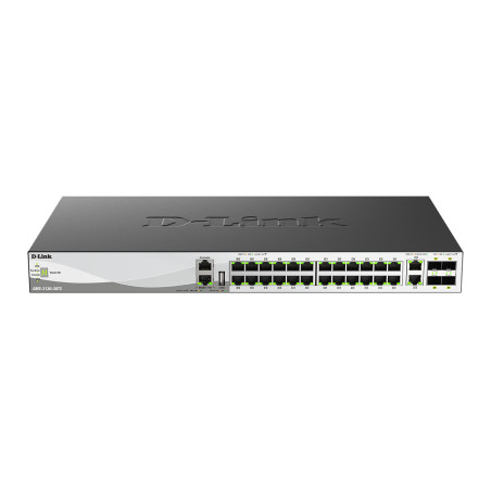 D-Link DMS-3130-30TS/E DMS-3130-30TS/E, Gestionado, L3, 10G Ethernet (100/1000/10000), Montaje en rack, Montaje en
