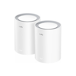 Cudy M3000 2-PACK M3000 2-PACK, Gris, Blanco, Interno, Sistema de malla, Omni-direccional, 399,4 m², Doble banda (2,4 GHz / 5