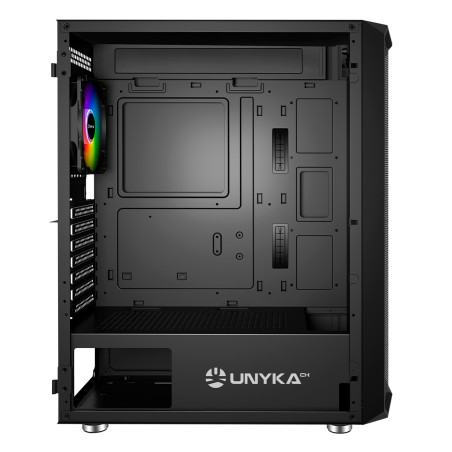 UNYKAch UK511208 ATX Armor 3GEN USB Type C 3.1, Torre, PC, Negro, ATX, ITX, micro ATX, ABS, Metal, Juego