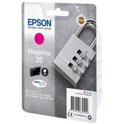 Epson C13T35834010 Padlock Tinta magenta 35 DURABrite Ultra Candado, Rendimiento estándar, Magenta, Tinta a base de pigmentos, 2