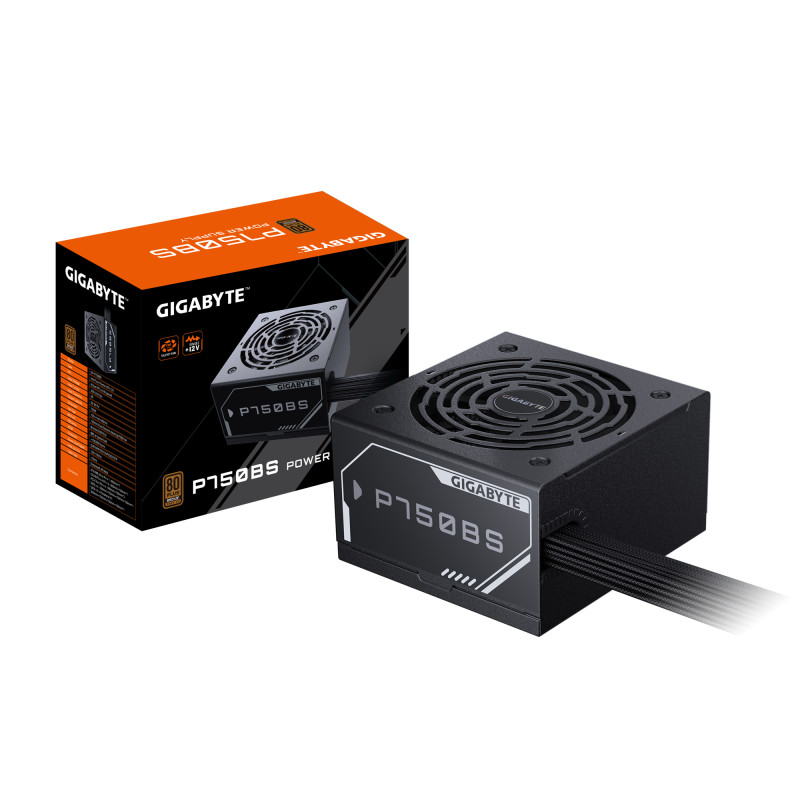 GIGABYTE GP-P750BS EU P750BS Fuente de Alimentación - PCI-E 6+2 Pin x 4, 80 PLUS Bronze, Ventilador de 120 mm, Compatible con