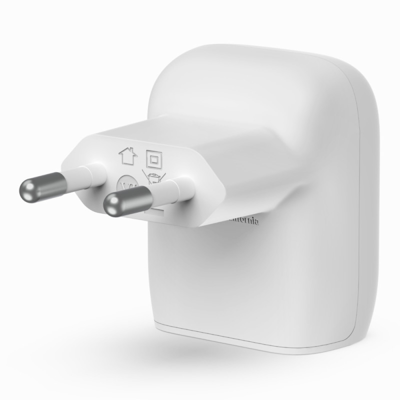 Belkin WCA006VFWH BoostCharge, Interior, Corriente alterna, Blanco