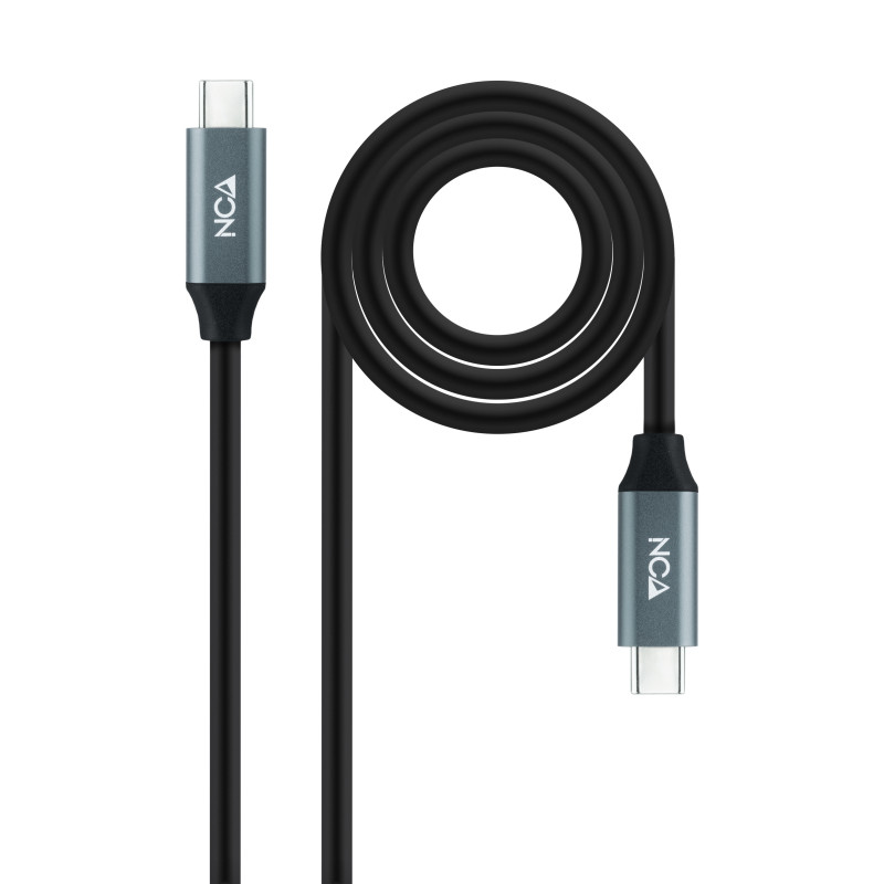 Nanocable 10.01.4300 10.01.4300, 0,5 m, USB C, USB C, USB4 Gen 2x2, 20 Gbit/s, Negro