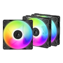 ARCTIC ACFAN00327A Freezer P14 Pro Reverse A-RGB - 3 Pack, Ventilador, 14 cm, 166,5 m³/h, Negro