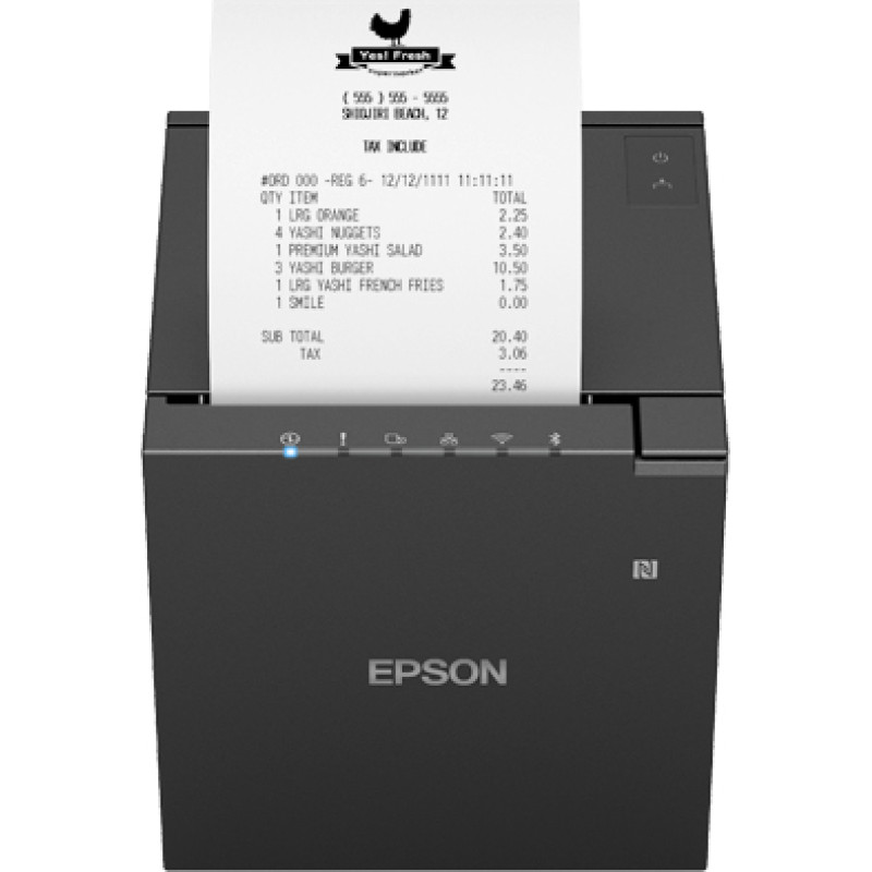 Epson C31CK50152 TM-M30III, Térmico, Impresora de recibos, 203 x 203 DPI, Inalámbrico y alámbrico, Negro, Android, iOS