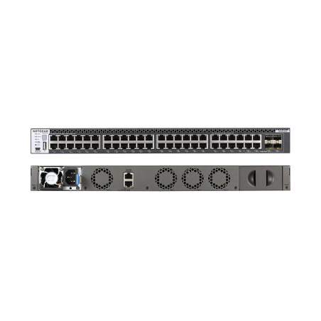 NETGEAR XSM4348CS-100NES M4300-48X/US/EME, Gestionado, 10G Ethernet (100/1000/10000), Montaje en rack, 1U