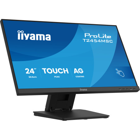 iiyama T2454MSC-B3AG ProLite T2454MSC-B3AG, 60,5 cm (23.8"), 1920 x 1080 Pixeles, Full HD, LED, 4 ms, Negro