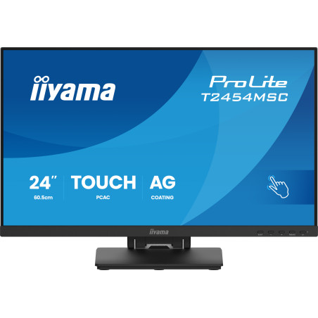 iiyama T2454MSC-B3AG ProLite T2454MSC-B3AG, 60,5 cm (23.8"), 1920 x 1080 Pixeles, Full HD, LED, 4 ms, Negro