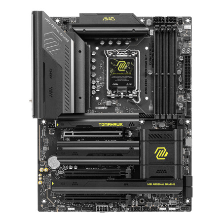 MSI MAG Z890 TOMAHAWK WIFI MAG Z890 TOMAHAWK WIFI, Intel, LGA 1851 (Socket V1), Intel Core Ultra (Series 2), LGA 1851, 256 GB,