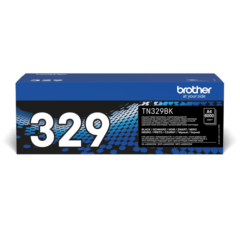 Brother TN-329BK TN-329BK, 6000 páginas, Negro, 1 pieza(s)
