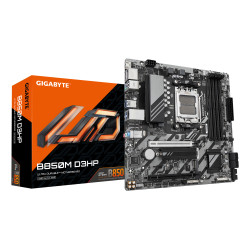 GIGABYTE B850M D3HP B850M D3HP Placa Base - Procesadores AMD Ryzen Serie 9000, 5+2+2 fases VRM digitales, hasta 8200MHz DDR5