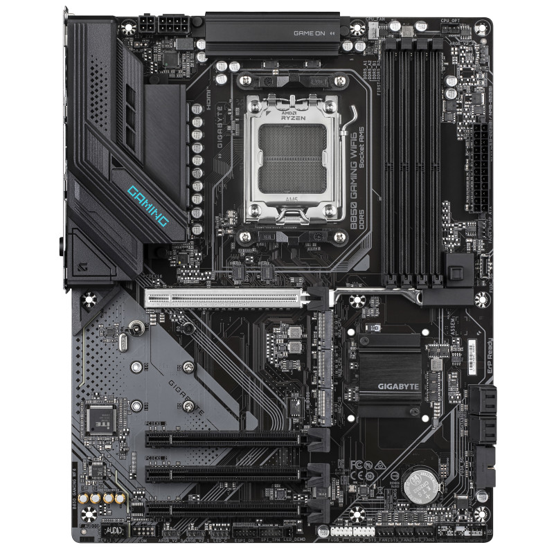 GIGABYTE B850 GAMING WF6 B850 GAMING WIFI6 Placa Base - Procesadores AMD Ryzen Serie 9000, VRM digital de 6+2+2 fases, hasta