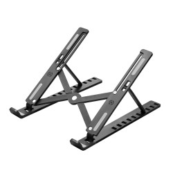Celly SWMAGICSTAND2BK SWMAGICSTAND2, Soporte para ordenador portátil, Negro, Plástico, Silicona, 39,6 cm (15.6"), 39,6 cm