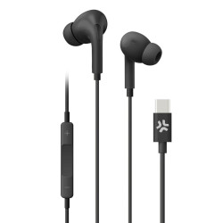Celly UP1200TYPECBK UP1200TYPECBK, Alámbrico, Llamadas/Música, 20 - 20000 Hz, 50 g, Auriculares, Negro