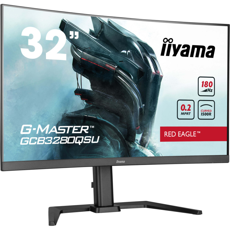 iiyama GCB3280QSU-B2 G-MASTER GCB3280QSU-B2, 80 cm (31.5"), 2560 x 1440 Pixeles, Dual QHD, LED, 0,2 ms, Negro