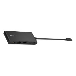 ASUS 90XB094N-BDS000 Dual 4K USB-C Dock DC201, Alámbrico, USB 3.2 Gen 2 (3.1 Gen 2) Type-C, 100 W, 1000 Mbit/s, Negro, 10