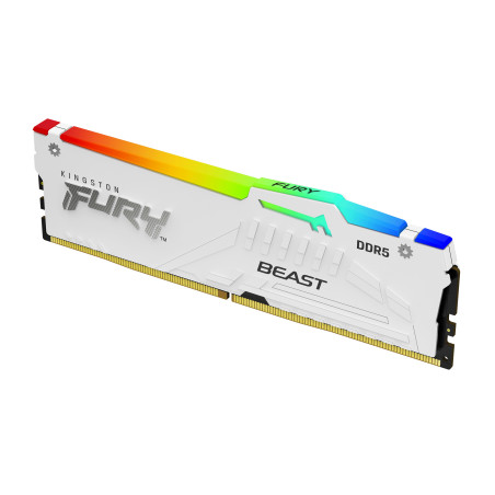 Kingston Technology KF560C30BWEAK2-64 FURY Beast 64GB 6000MT/s DDR5 CL30 DIMM (Kit de 2) White RGB EXPO, 64 GB, 2 x 32 GB,