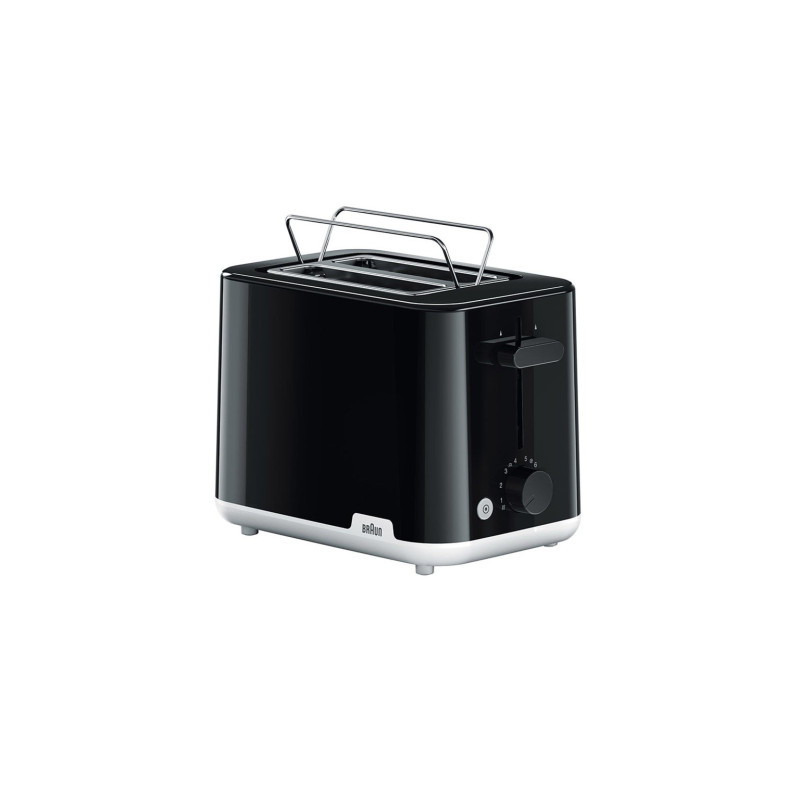 Braun 0X23010026 HT1010BK, 2 rebanada(s), Negro, Plástico, Giratorio, 900 W, 132 x 35 x 119 mm