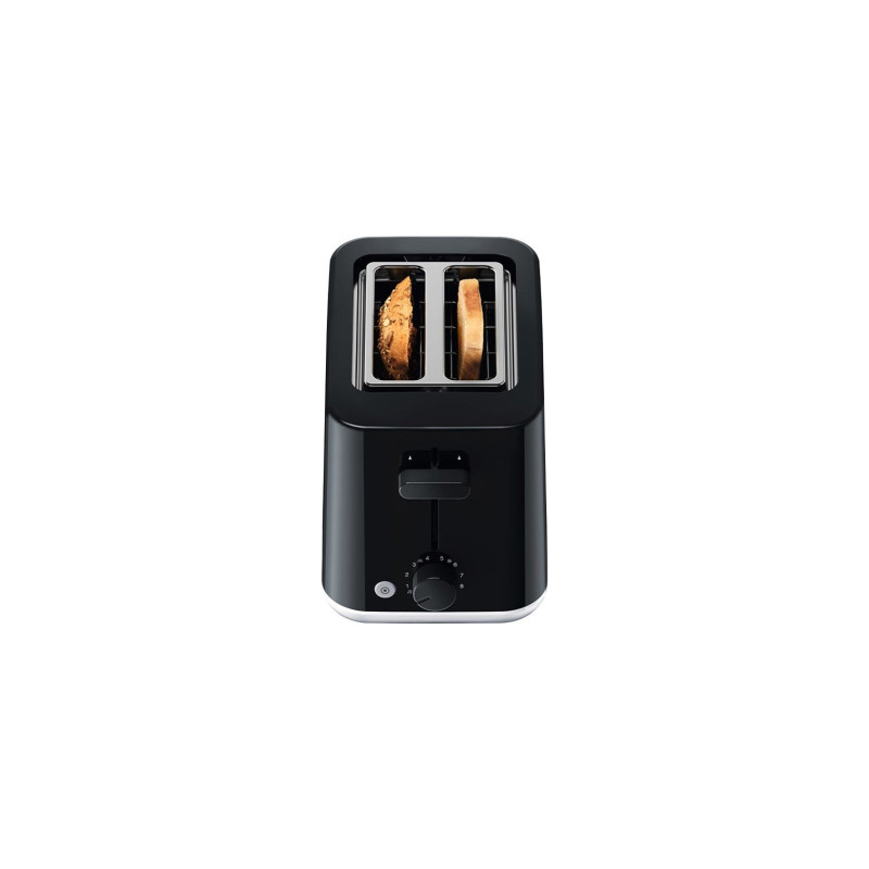 Braun 0X23010026 HT1010BK, 2 rebanada(s), Negro, Plástico, Giratorio, 900 W, 132 x 35 x 119 mm