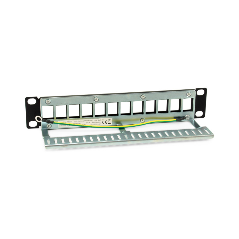 Equip 769331 769331, Keystone, Montaje en bastidor, 1U, Negro, Metal, RoHS