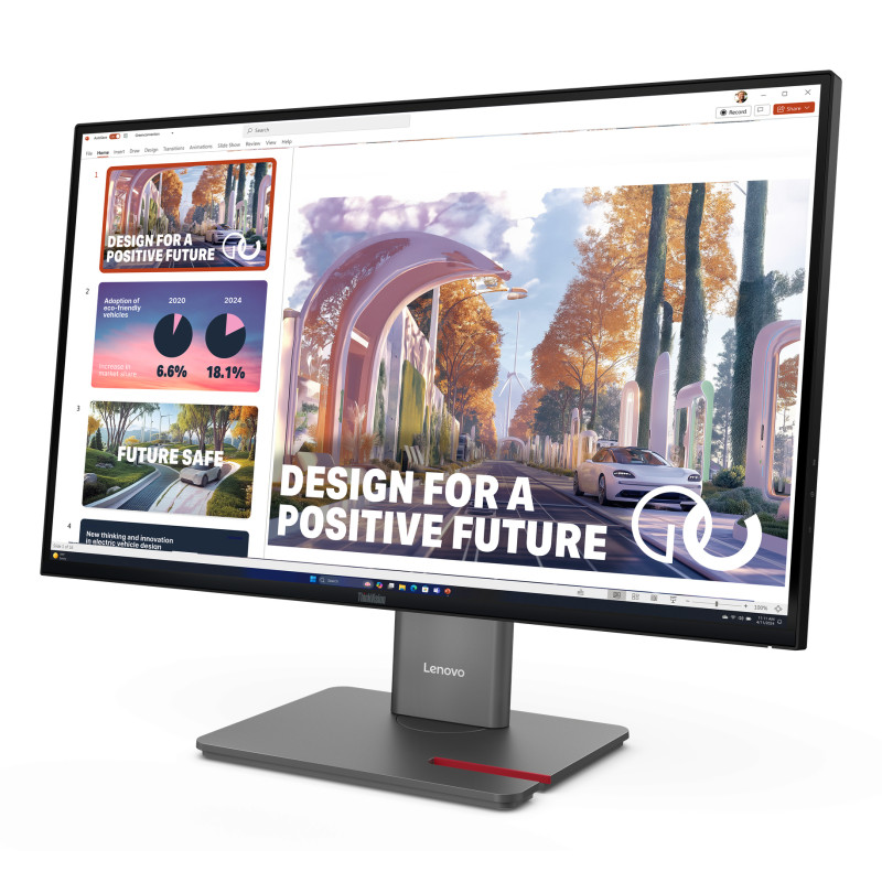 Lenovo 64B3GAT2EU ThinkVision P27QD-40 Monitor, 68,6 cm (27"), 2560 x 1440 Pixeles, Wide Quad HD, LED, 6 ms, Negro