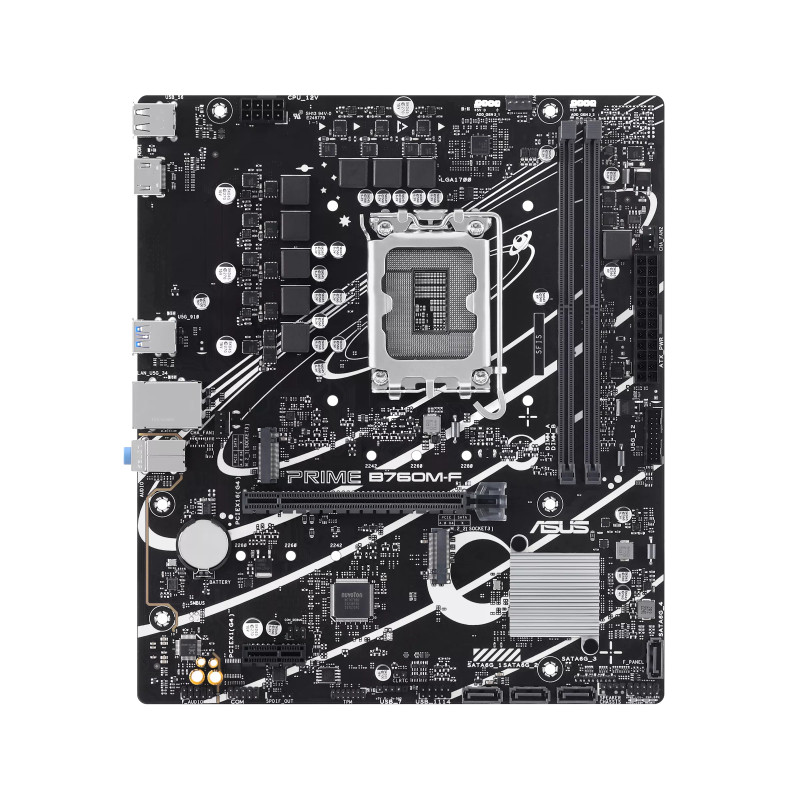 ASUS 90MB1IK0-M0EAY0 PRIME B760M-F, Intel, LGA 1700, Intel Core i3 13th Gen, Intel Core i3 14th Gen, Intel Core i5 13th Gen,