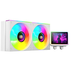 Mars Gaming MLVISIONII240W ML-VISIONII240W, Sistema de refrigeración líquida todo en uno, 12 cm, Blanco