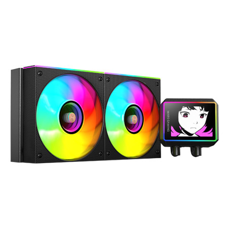Mars Gaming MLVISIONII240 ML-VISIONII240, Sistema de refrigeración líquida todo en uno, 12 cm, Negro