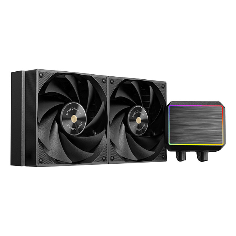 Mars Gaming MLPROII240 ML-PROII240, Sistema de refrigeración líquida todo en uno, 12 cm, Negro