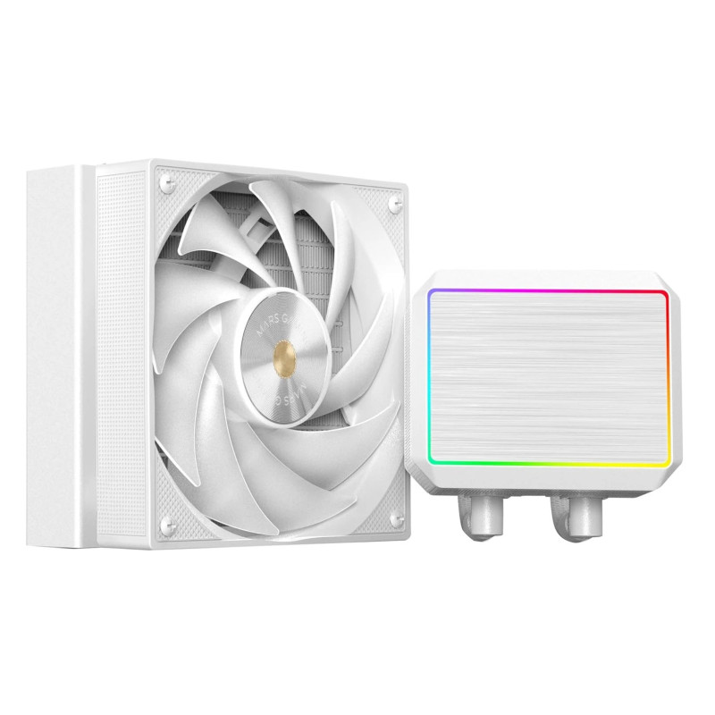Mars Gaming MLPROII120W ML-PROII120W, Sistema de refrigeración líquida todo en uno, 12 cm, Blanco